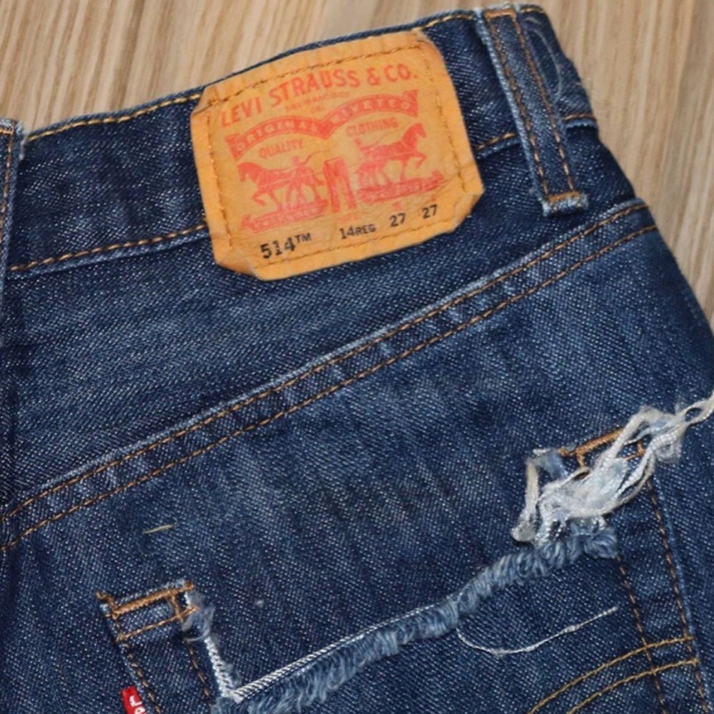 Custom Distressed Levi Shorts - image 3